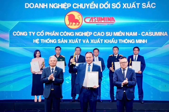 Ông Nguyễn Đình Khoát – Tổng Giám đốc Casumina đại diện Công ty nhận vinh danh tại Vietnam Digital Awards 2025